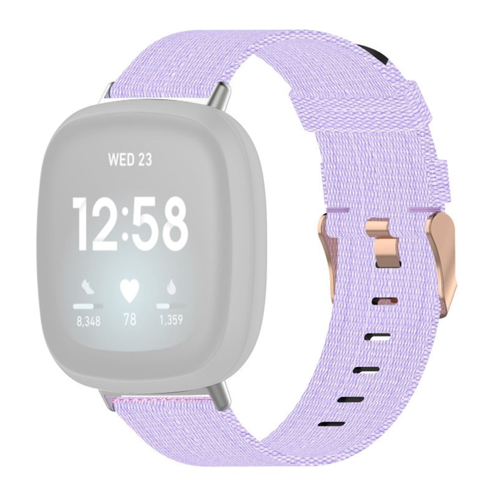 Meget fint Universal Fitbit Nylon Rem - Lilla#serie_7