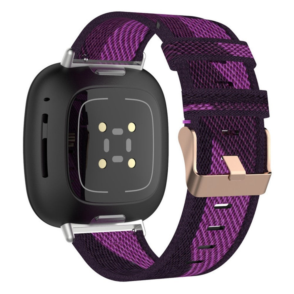 Meget fint Universal Fitbit Nylon Rem - Lilla#serie_8