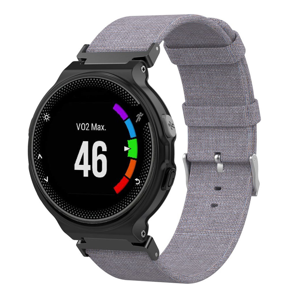 Vildt sejt Universal Garmin Nylon Rem - Sølv#serie_4