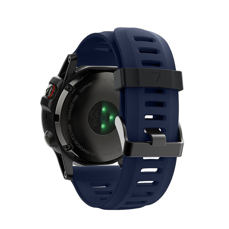 Smuk Garmin Fenix 5X / Garmin Tactix Charlie Silikone Rem - Blå#serie_11