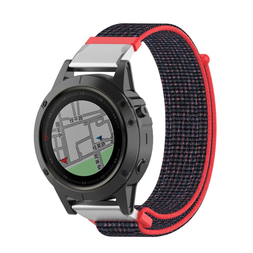 Nydelig Universal Garmin Nylon Rem - Sort#serie_3