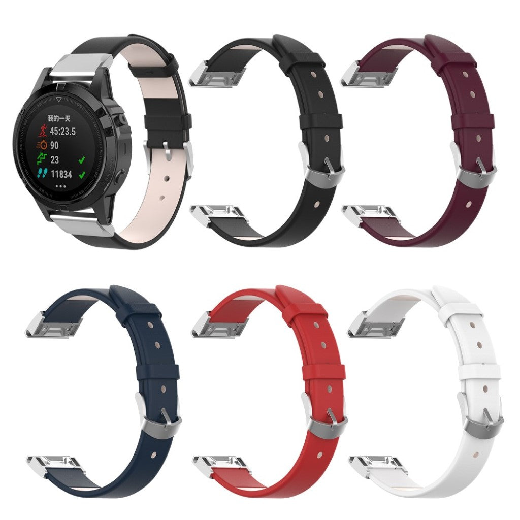 Super flot Universal Garmin Kunstlæder Rem - Sort#serie_1