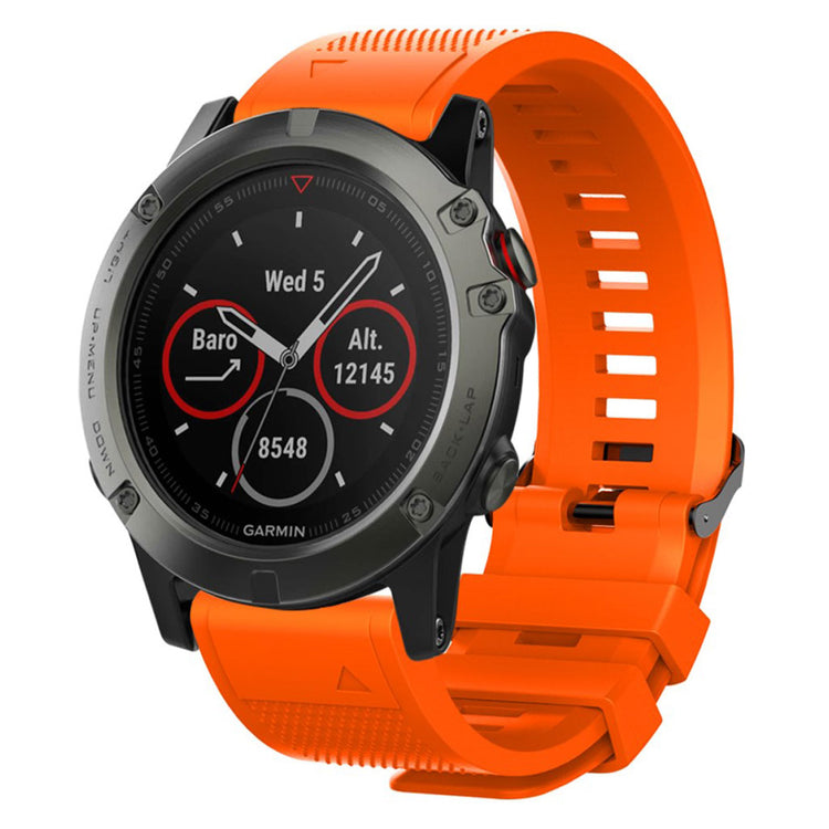 Vildt hårdfør Universal Garmin Silikone Rem - Orange#serie_7