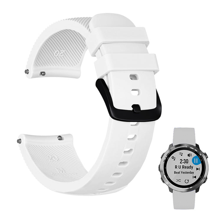 Vildt cool Universal Garmin Silikone Rem - Hvid#serie_7