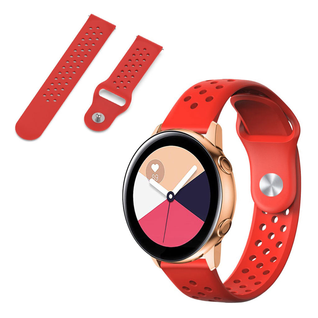 Super fed Universal Garmin Silikone Rem - Rød#serie_3