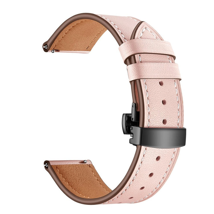 Fed Garmin Vivoactive 3 / Garmin Vivomove HR Ægte læder Rem - Pink#serie_3