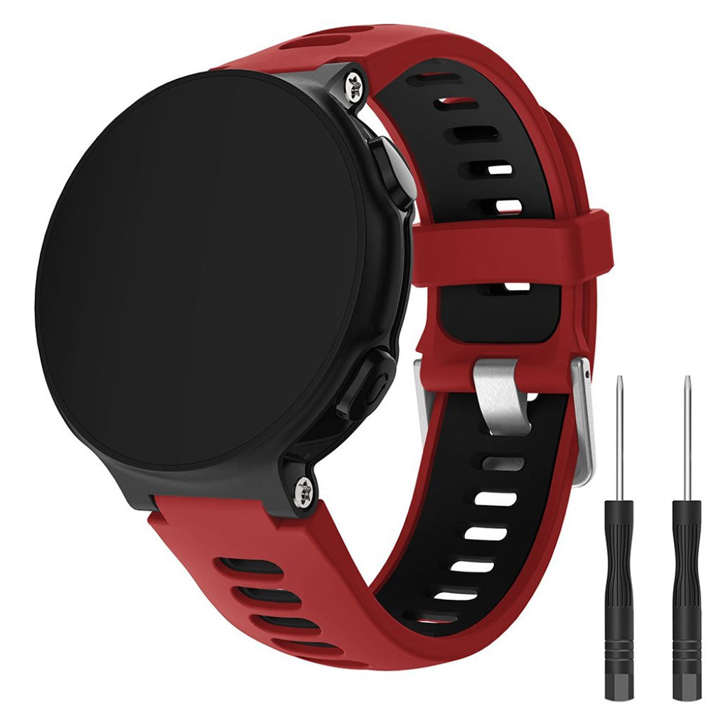 Rigtigt holdbart Universal Garmin Silikone Rem - Rรธd#serie_1