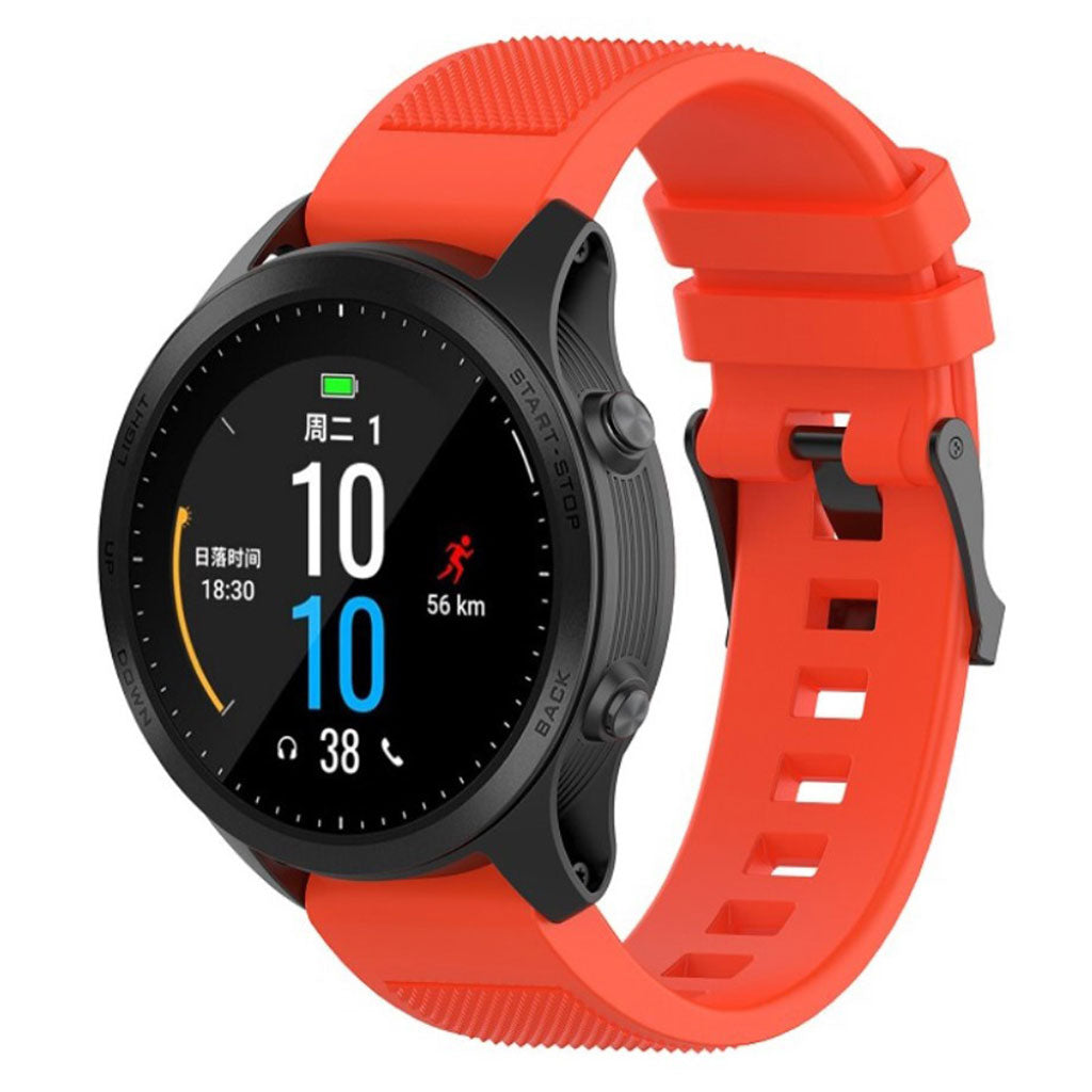 Meget fint Universal Garmin Silikone Rem - Orange#serie_4