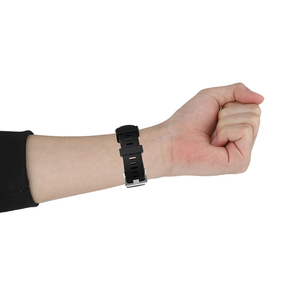 Rigtigt kønt Universal Garmin Silikone Rem - Sort#serie_1