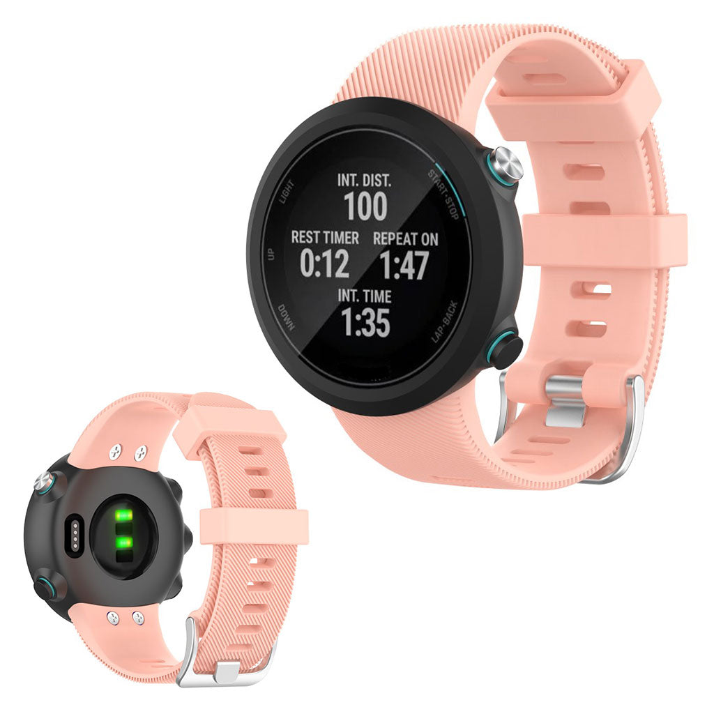 Rigtigt kønt Universal Garmin Silikone Rem - Pink#serie_5