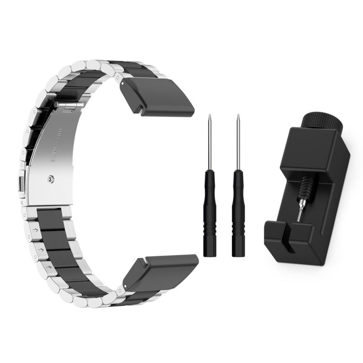 Mega komfortabel Universal Garmin Metal Rem - Sølv#serie_3