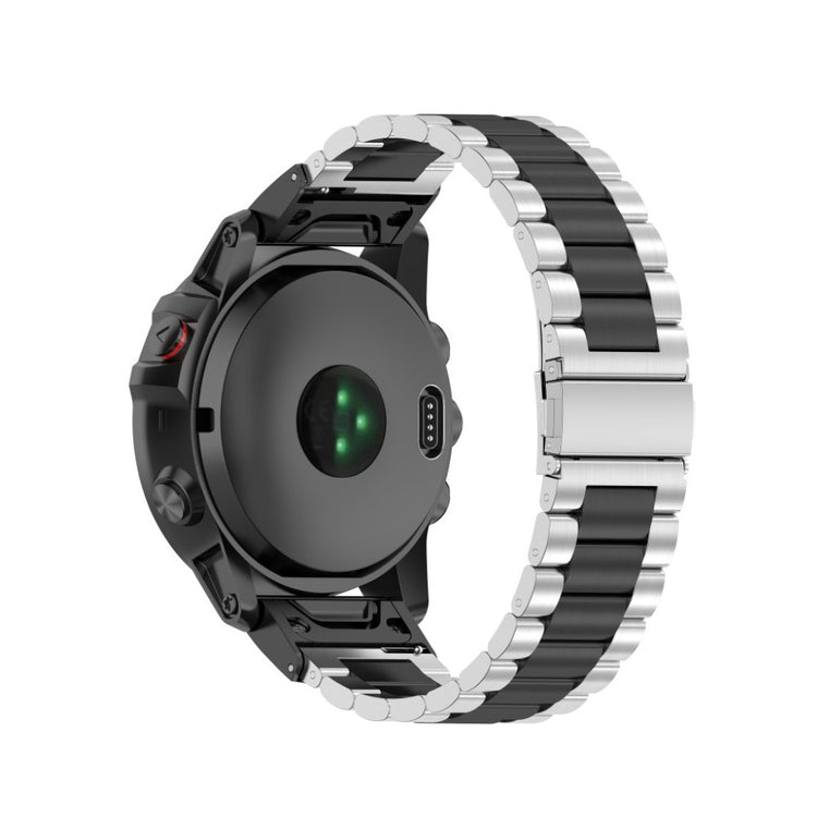 Mega komfortabel Universal Garmin Metal Rem - Sølv#serie_3