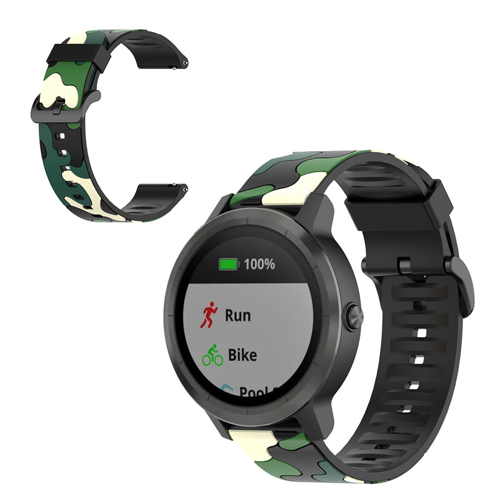 Garmin Vivoactive 3 / Garmin Forerunner 245 Silikone Rem - Grรธn#serie_1