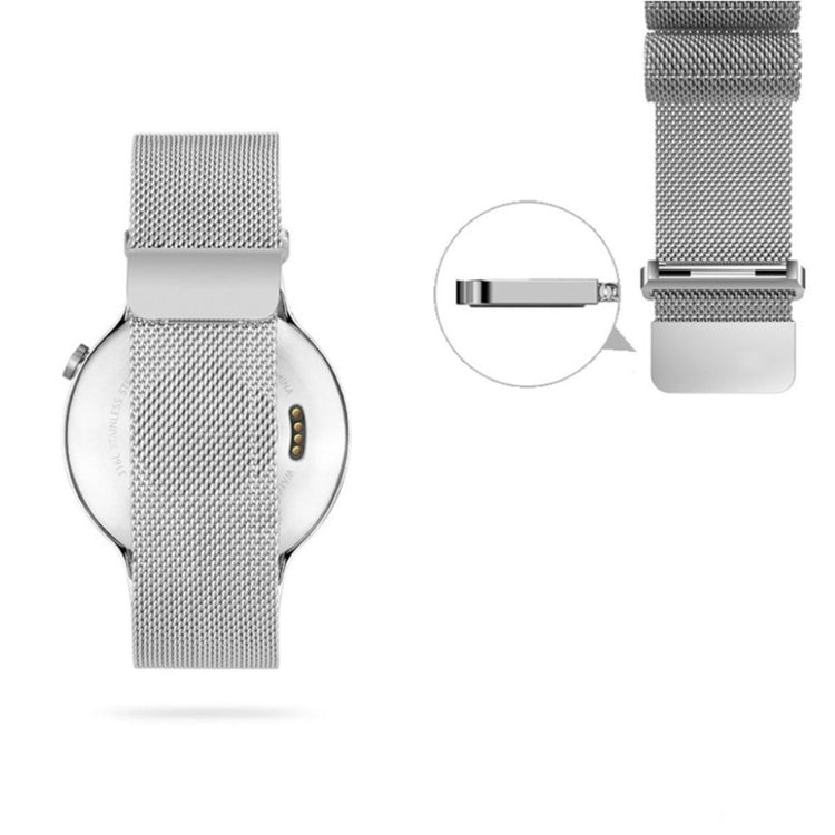 Garmin Vivoactive 3 Music / Garmin Vivomove HR Metal Rem - Sølv#serie_7