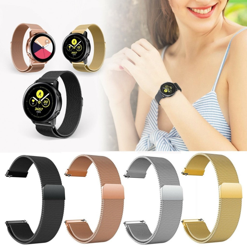 Garmin Vivoactive 3 Music / Garmin Vivomove HR Metal Rem - Sølv#serie_7