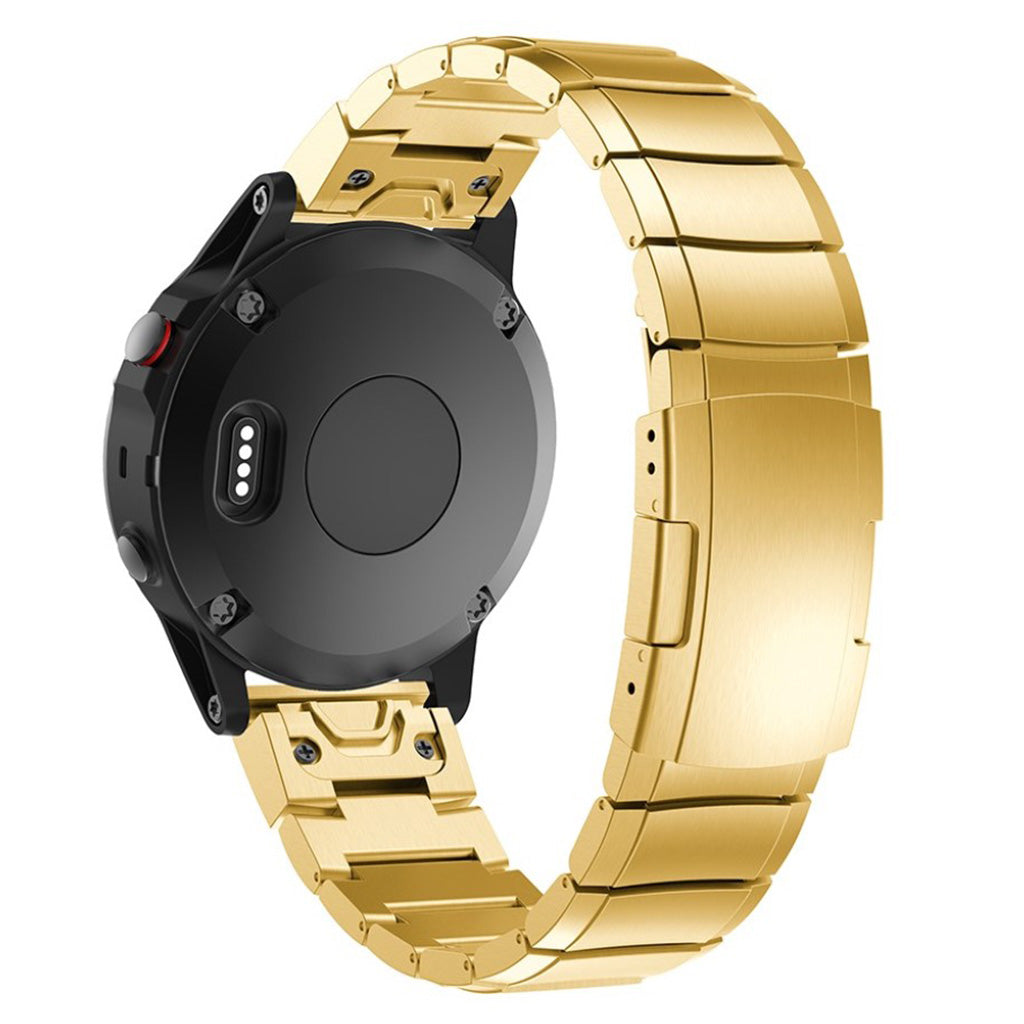 Smuk Garmin Fenix 5X / Garmin Tactix Charlie Metal Rem - Guld#serie_3