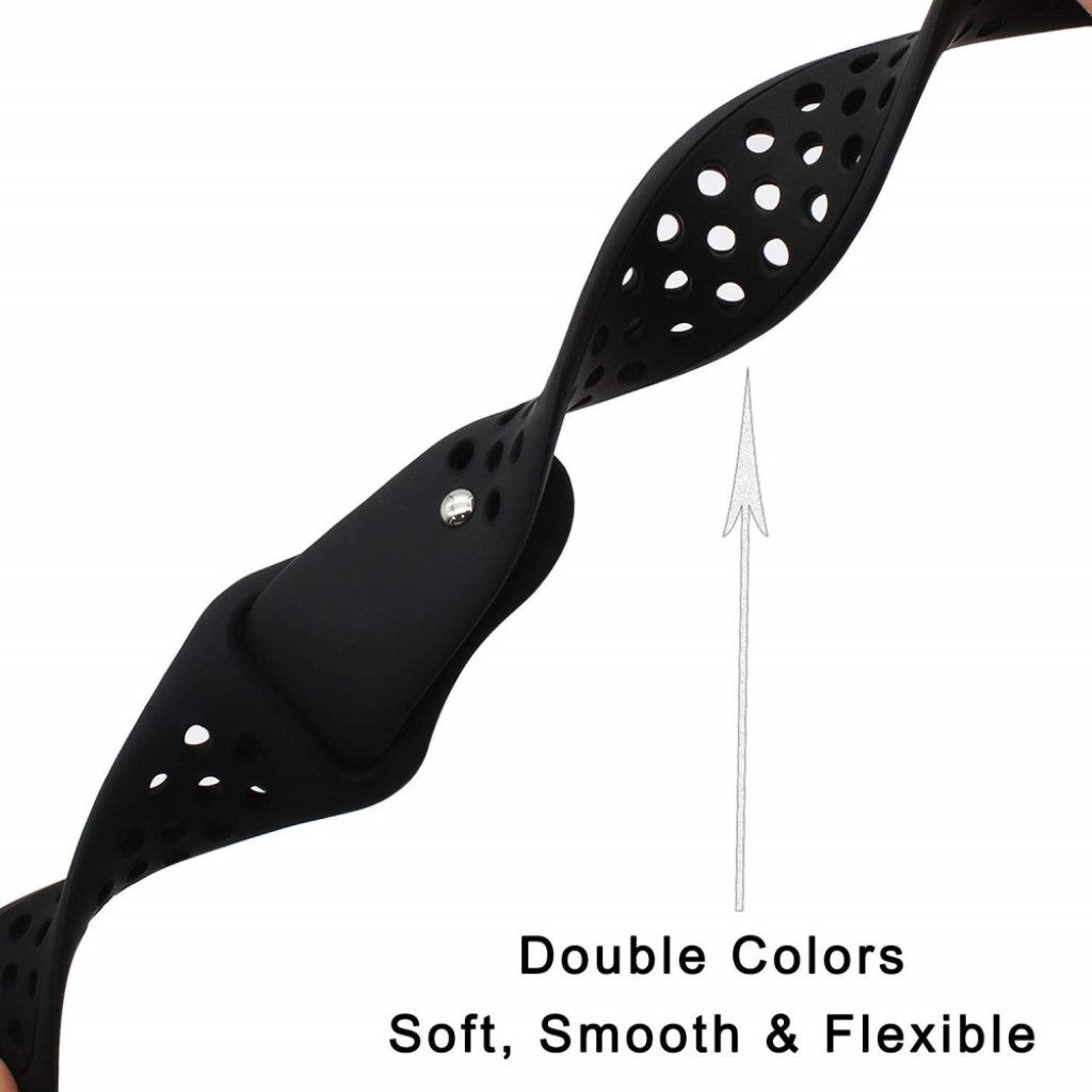 Udsøgt Garmin Fenix 5X / Garmin Tactix Charlie Silikone Rem - Sort#serie_2