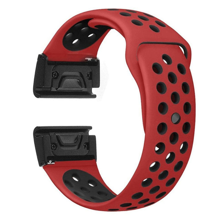 Udsøgt Garmin Fenix 5X / Garmin Tactix Charlie Silikone Rem - Rød#serie_7