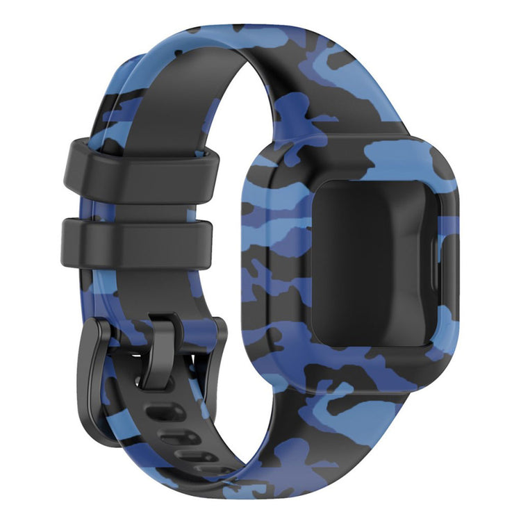 Garmin Vivofit Jr 3 pattern silicone watch band - Camouflage Blue#serie_3