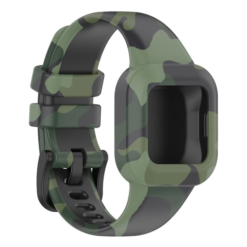 Garmin Vivofit Jr 3 pattern silicone watch band - Camouflage Green#serie_4