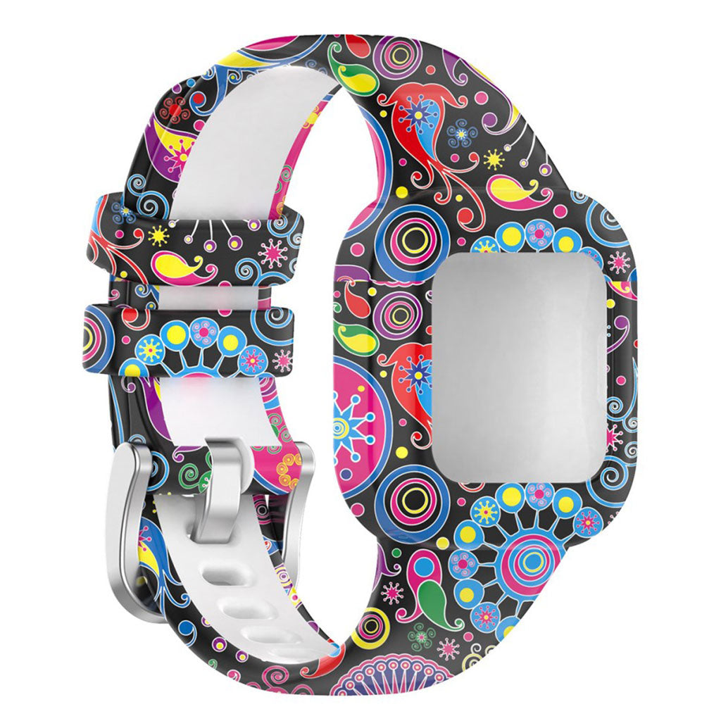 Garmin Vivofit Jr 3 pattern silicone watch band - Peacock#serie_7