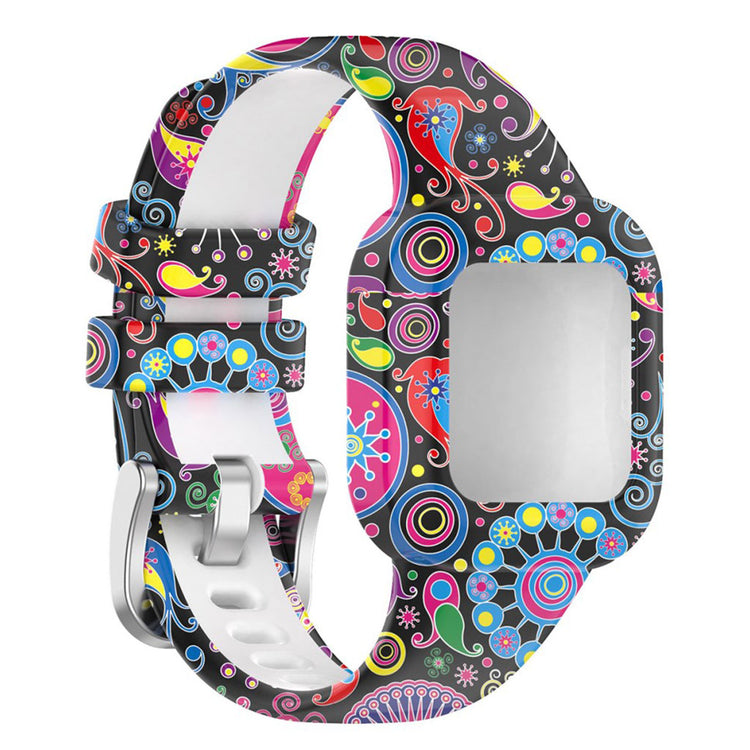 Garmin Vivofit Jr 3 pattern silicone watch band - Peacock#serie_7