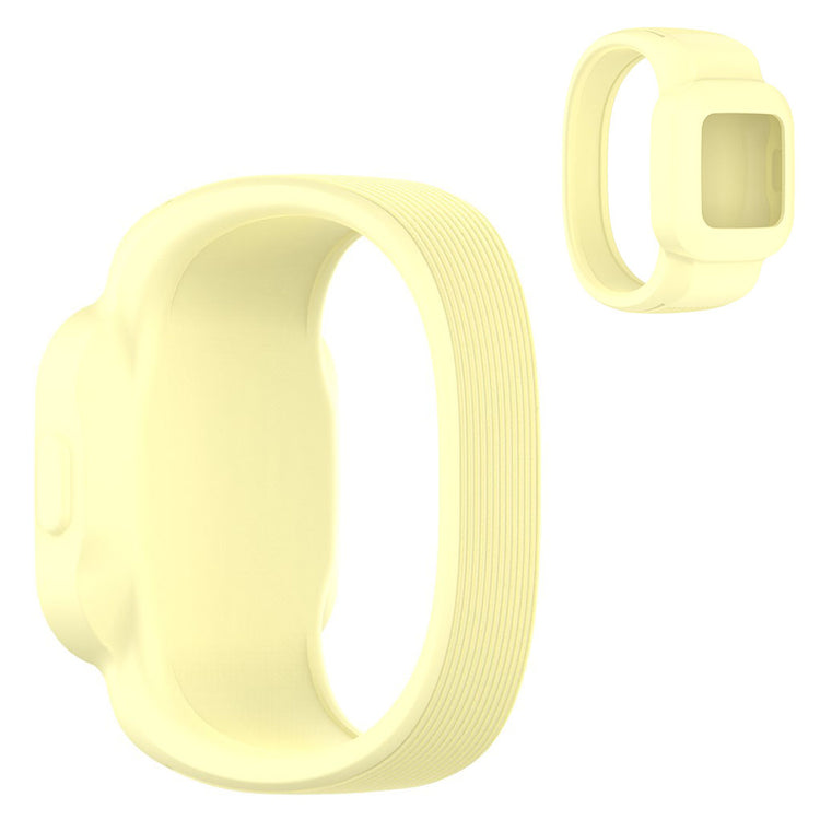 Rigtigt kønt Garmin Vivofit Jr 3 Silikone Rem - Størrelse: S - Gul#serie_5