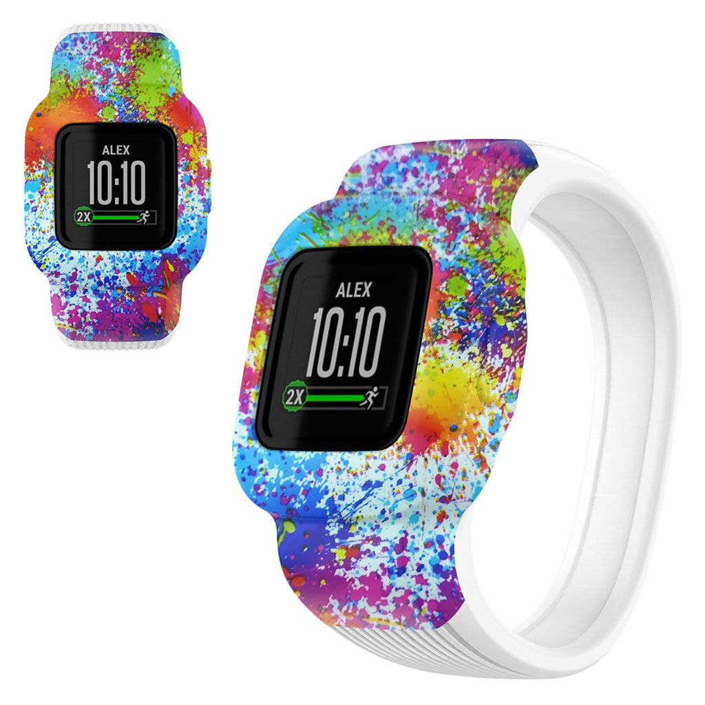 Tidslรธst Garmin Vivofit Jr 3 Silikone Rem - Stรธrrelse: S - Flerfarvet#serie_1