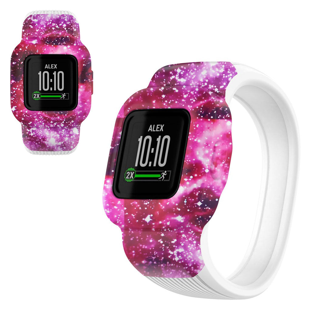 Tidsløst Garmin Vivofit Jr 3 Silikone Rem - Størrelse: S - Pink#serie_9