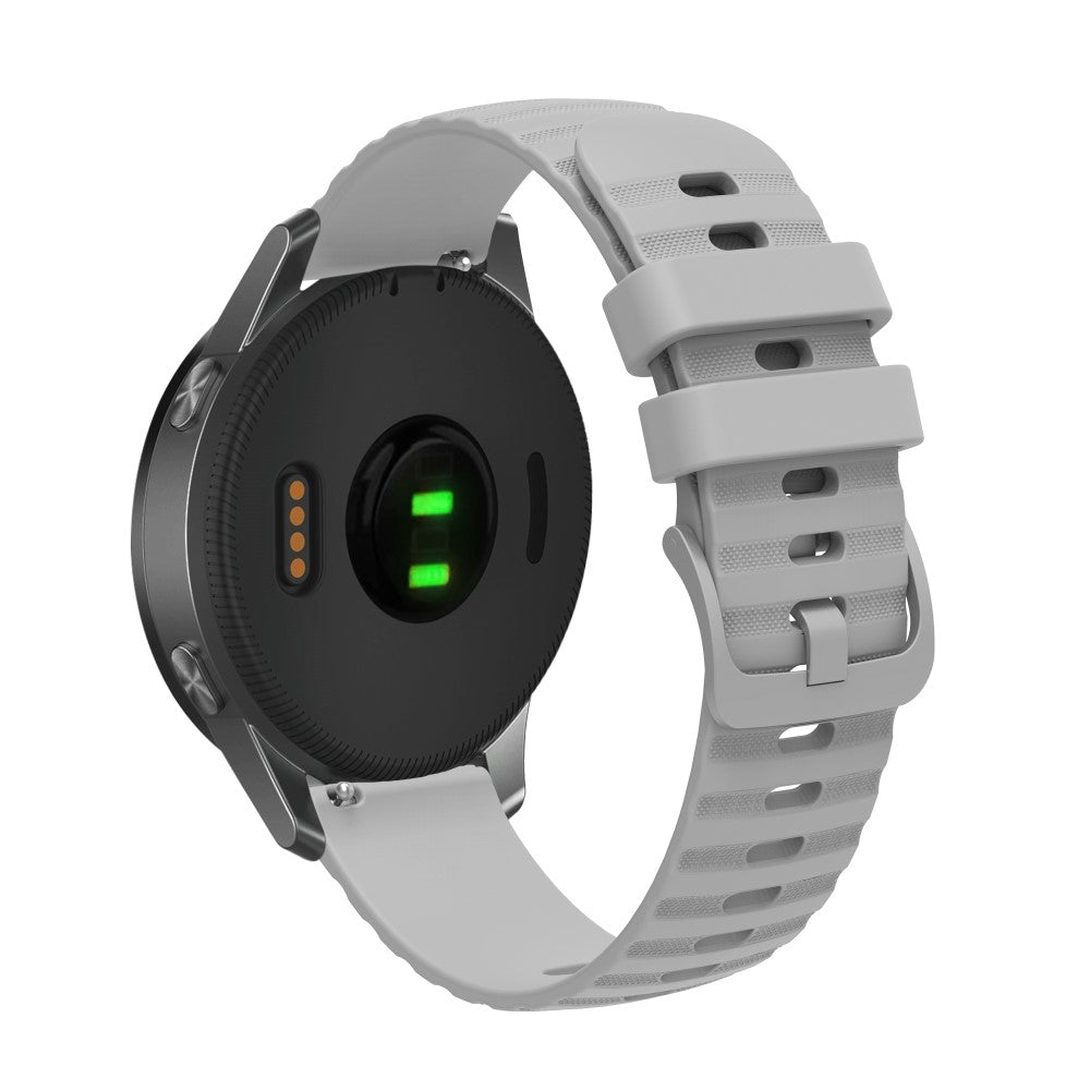 Meget elegant Universal Garmin Silikone Rem - Sølv#serie_5