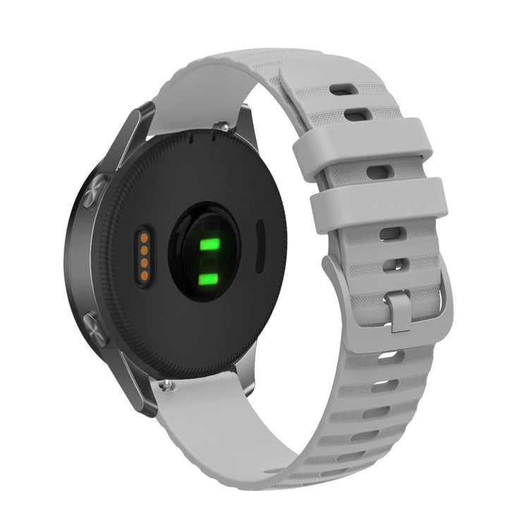 Meget elegant Universal Garmin Silikone Rem - Sølv#serie_5