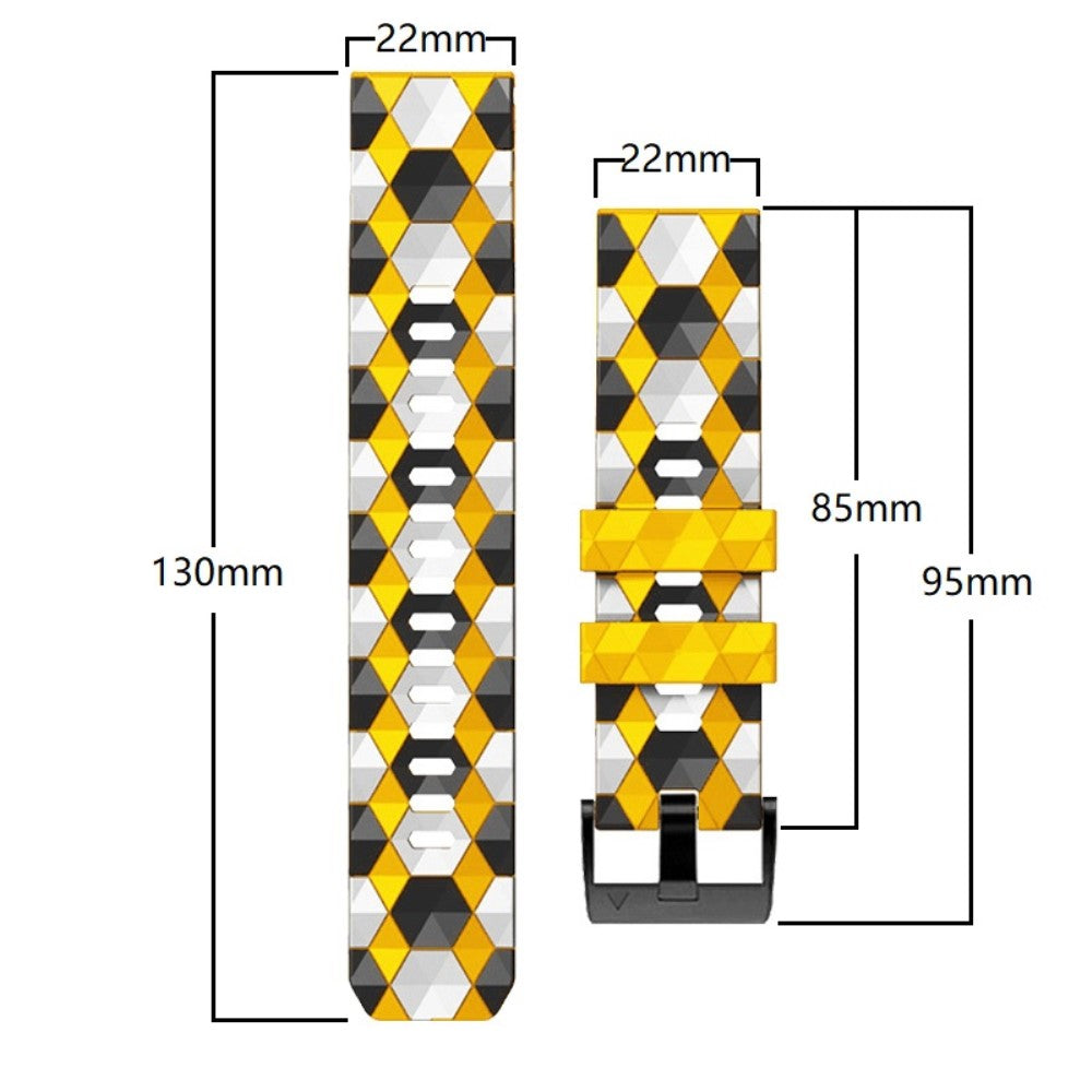 Rigtigt Sejt Silikone Universal Rem passer til Smartwatch - Grøn#serie_5