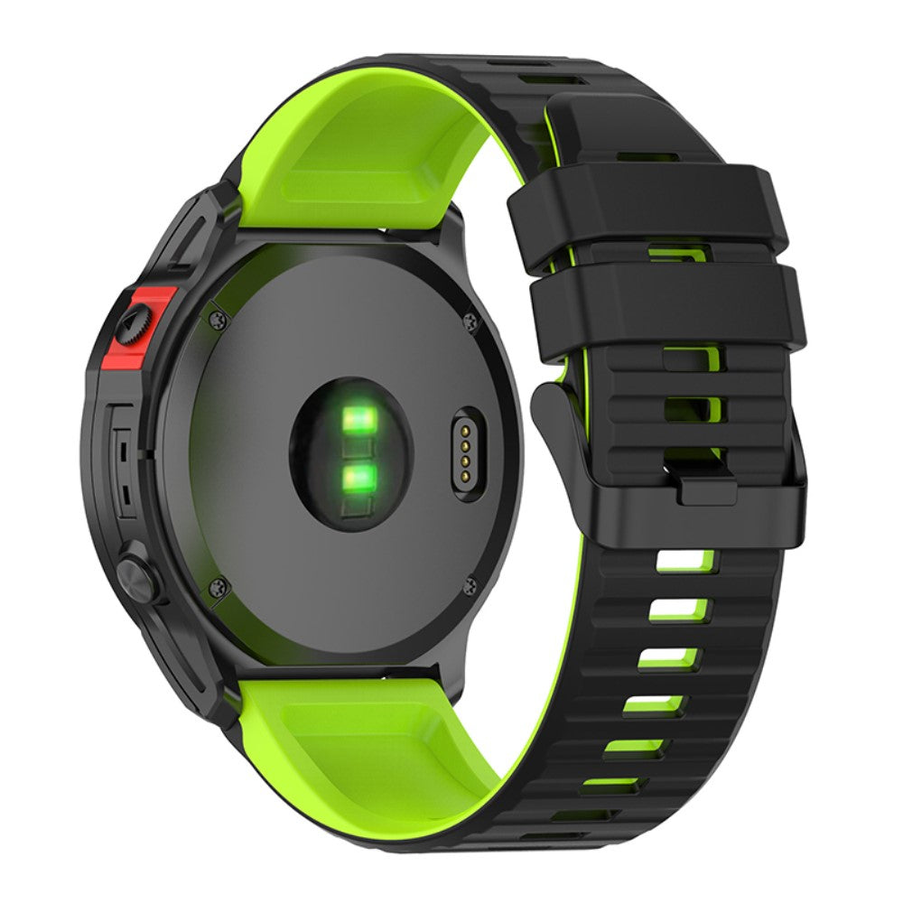 Glimrende Garmin Fenix 7X Silikone Rem - Sort#serie_5