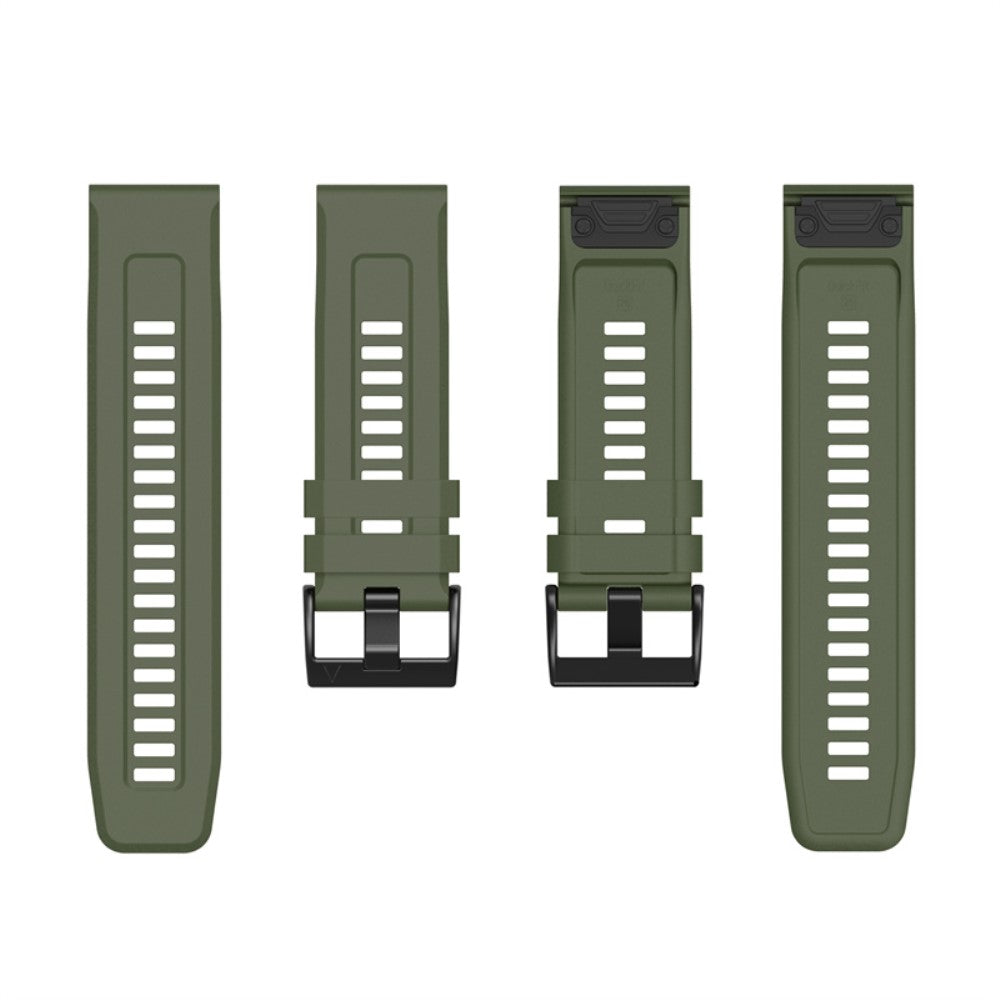 Vildt fantastisk Garmin Fenix 7X Silikone Rem - Grøn#serie_10