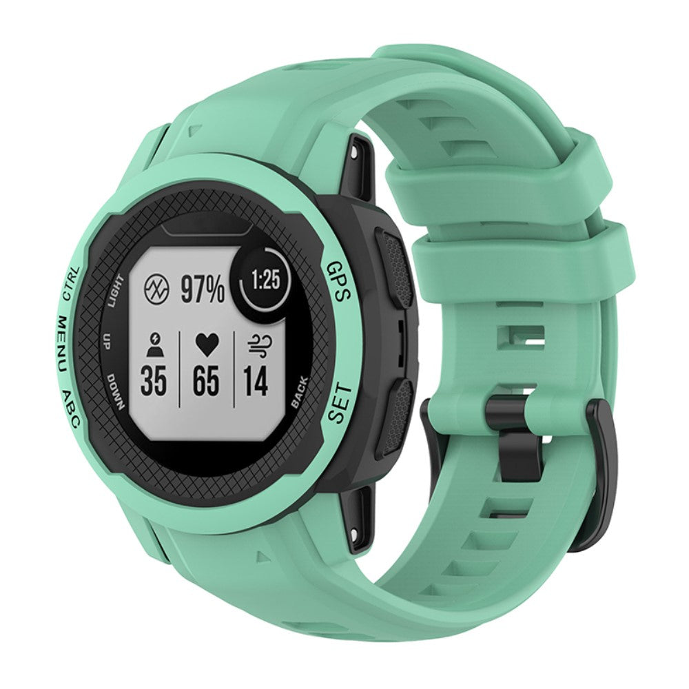 Super smuk Garmin Instinct 2S Silikone Rem - Grรธn#serie_1