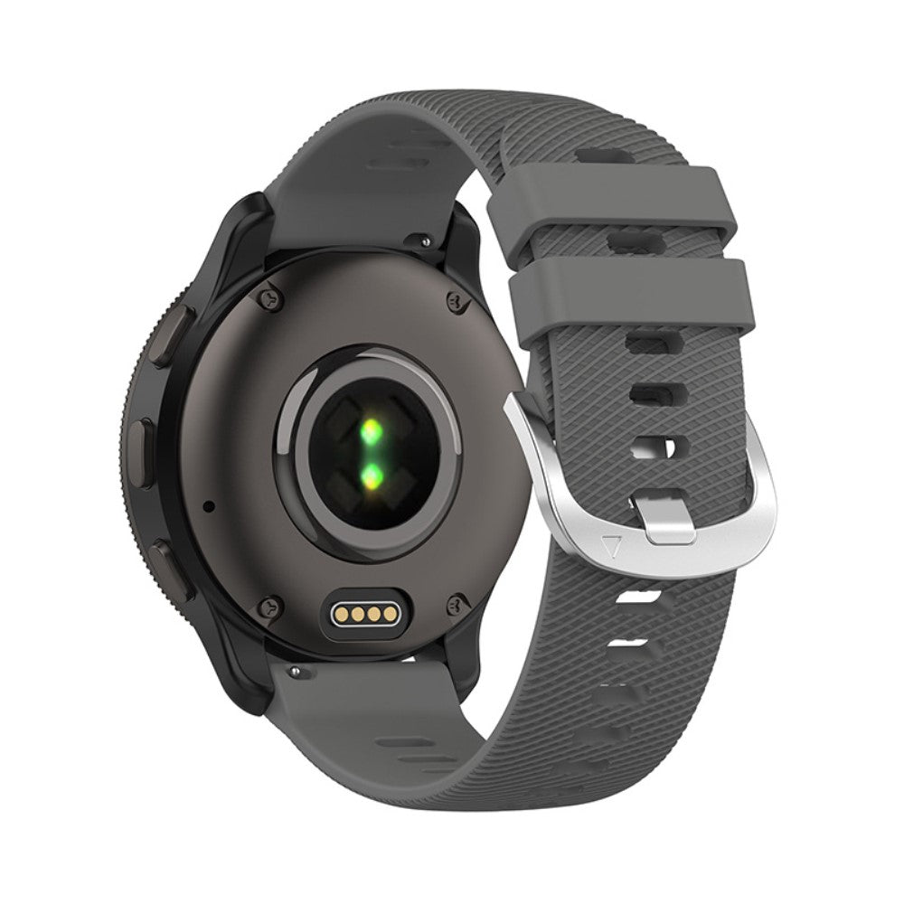 Rigtigt smuk Universal Garmin Silikone Rem - Sølv#serie_5