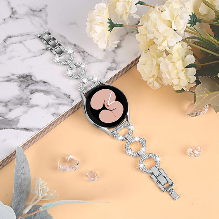 Garmin Vivoactive 3 / Garmin Vivoactive 3 Music Metal og Rhinsten Rem - Sølv#serie_5