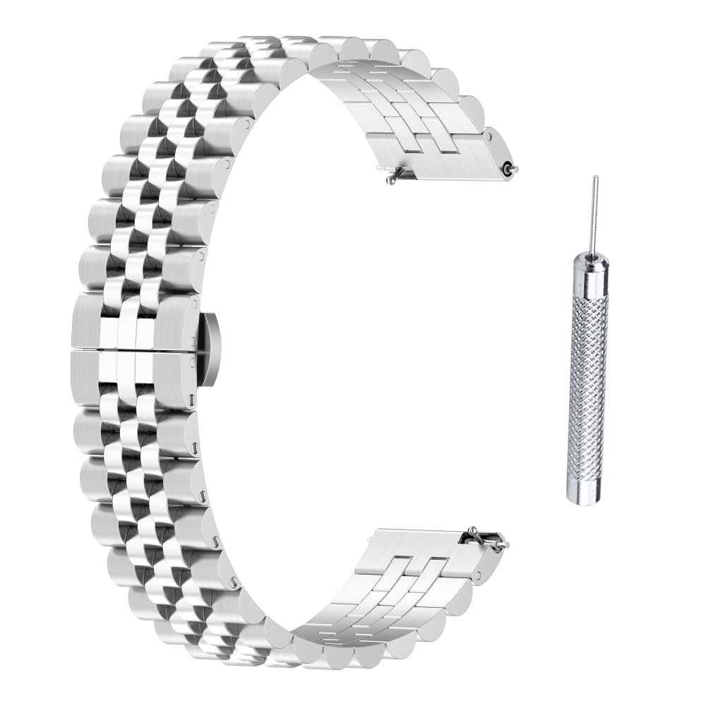 Meget Hรฅrdfรธr Metal Universal Rem passer til Garmin Smartwatch - Sรธlv#serie_1