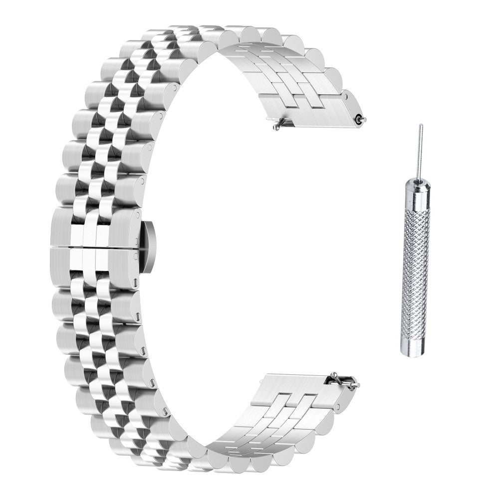 Rigtigt Cool Metal Universal Rem passer til Garmin Smartwatch - Sรธlv#serie_1