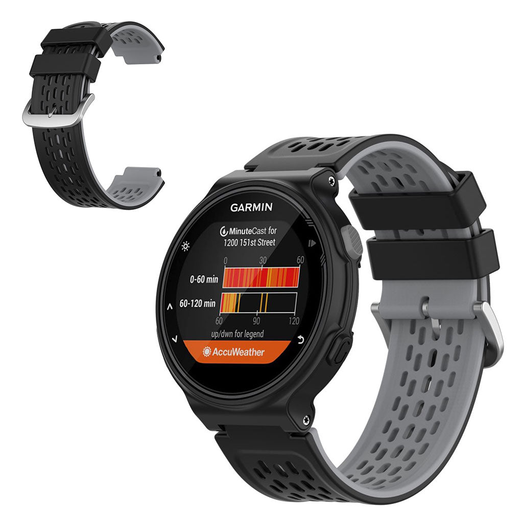 Vildt hรฅrdfรธr Universal Garmin Silikone Rem - Sort#serie_1
