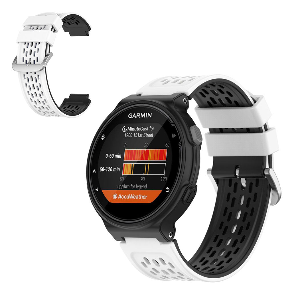 Vildt hårdfør Universal Garmin Silikone Rem - Hvid#serie_3