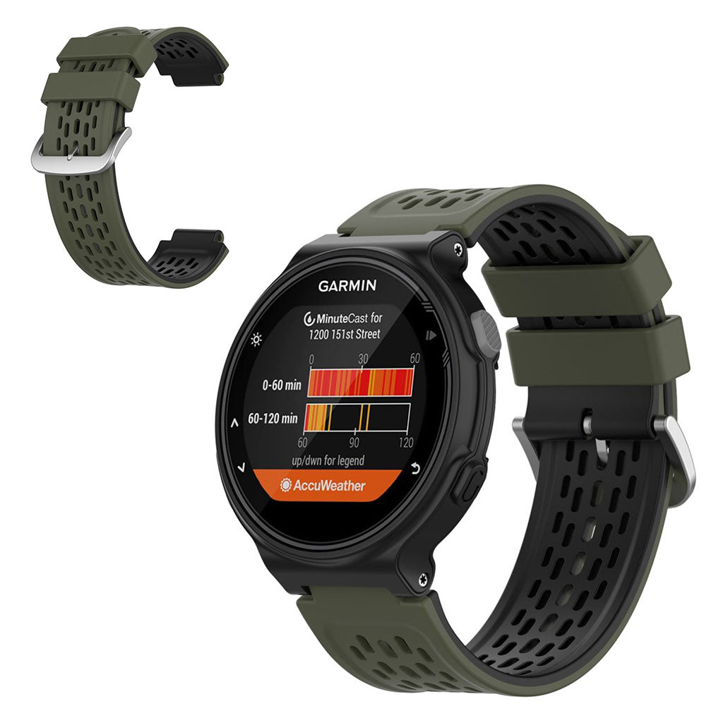 Vildt hårdfør Universal Garmin Silikone Rem - Grøn#serie_6