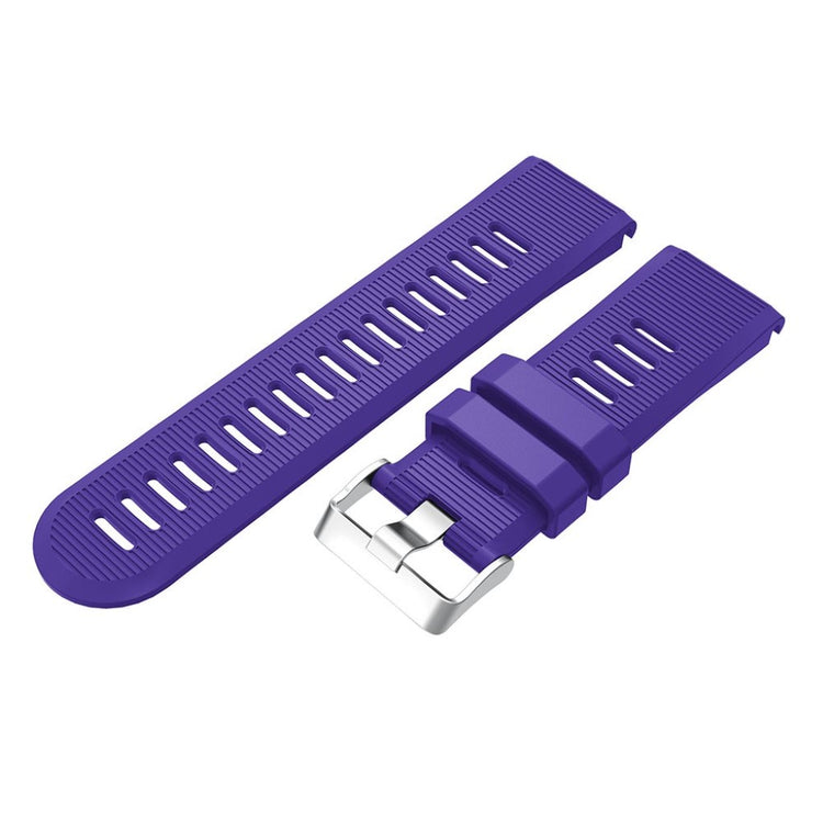 Tidsløst Garmin Fenix 5X Plus Silikone Rem - Lilla#serie_2