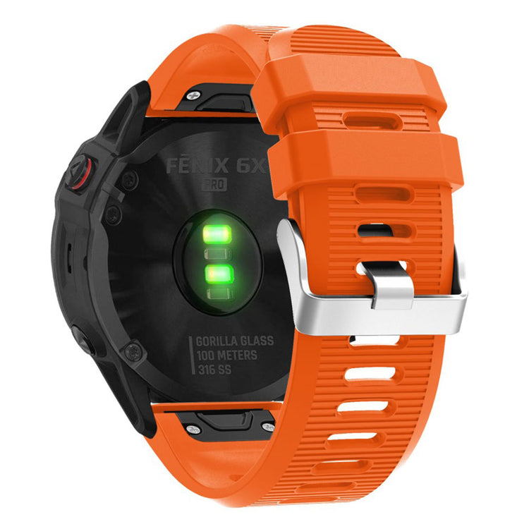 Sejt Garmin Fenix 6X Silikone Rem - Orange#serie_5