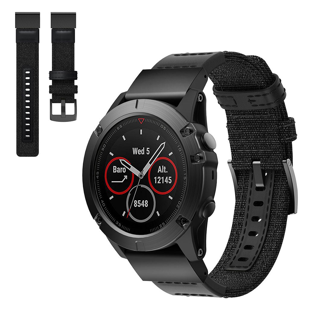 Udsรธgt Universal Garmin Nylon Rem - Sort#serie_1
