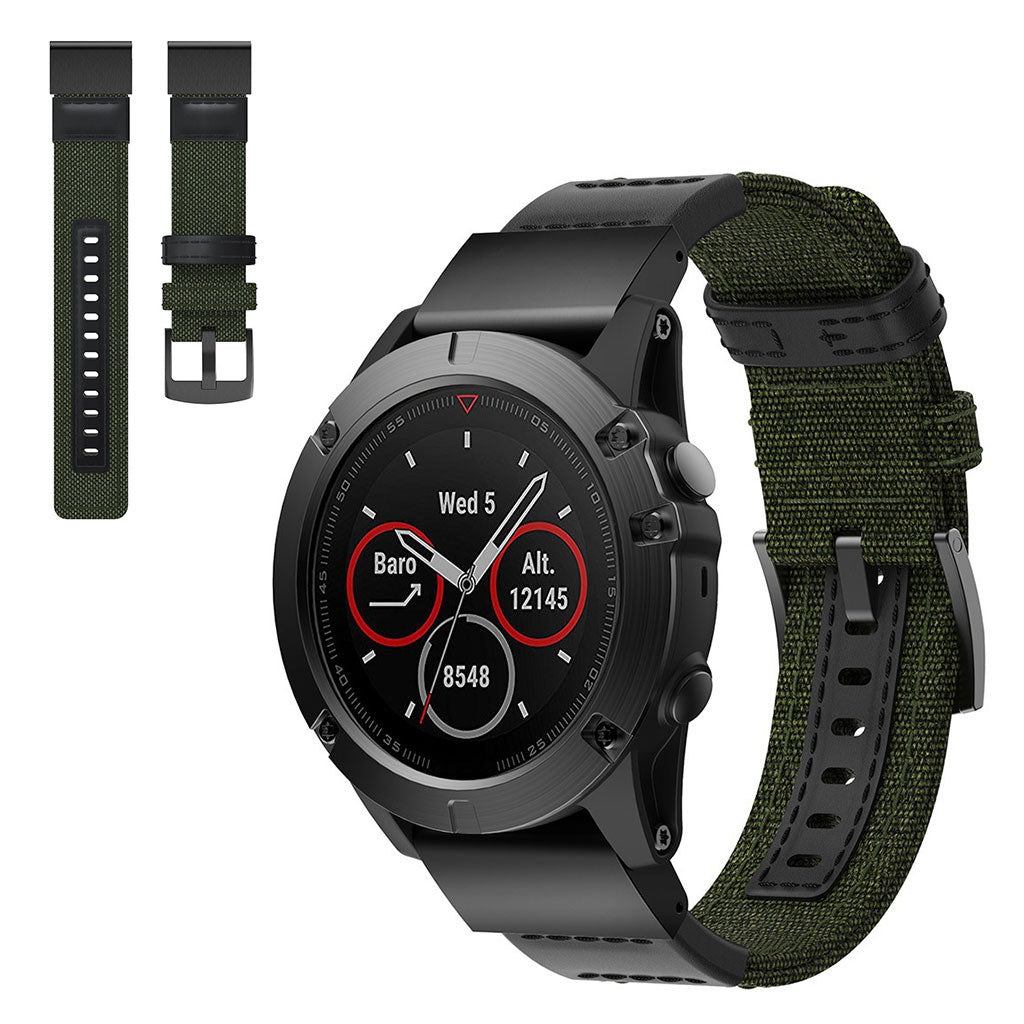 Udsøgt Universal Garmin Nylon Rem - Grøn#serie_2