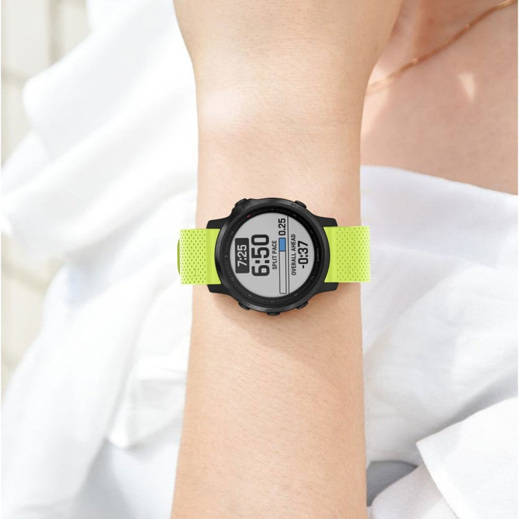 Helt vildt nydelig Garmin Fenix 6S Silikone Rem - Grøn#serie_7