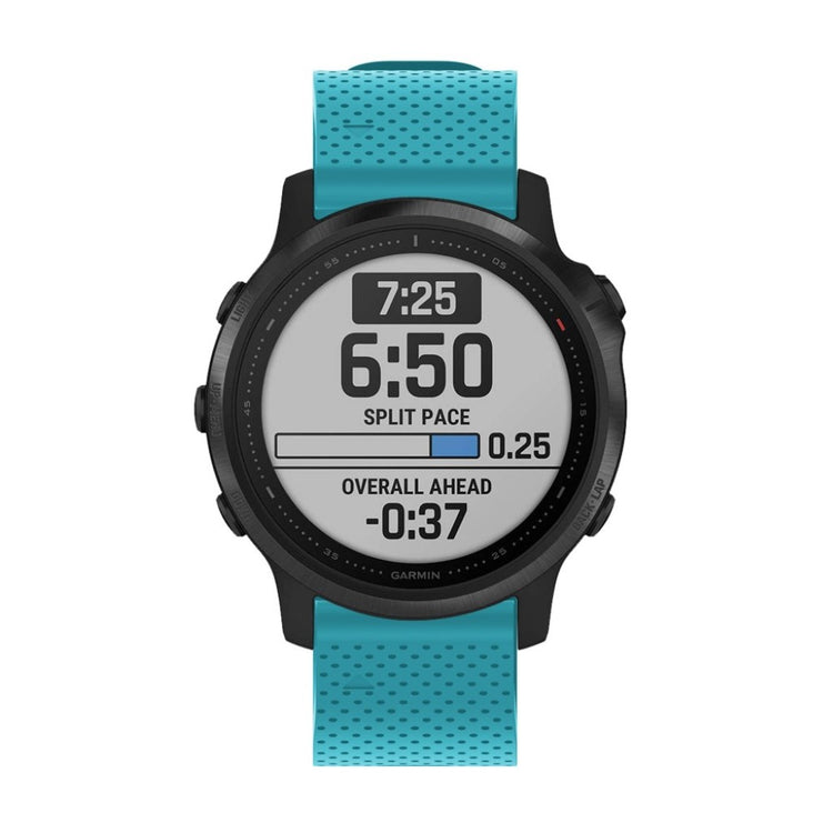 Helt vildt nydelig Garmin Fenix 6S Silikone Rem - Blå#serie_9