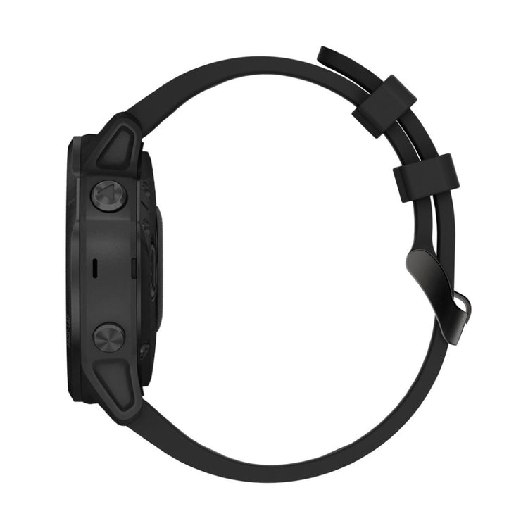 Helt vildt komfortabel Garmin Fenix 6S Silikone Rem - Sort#serie_1