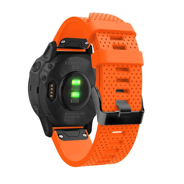 Helt vildt komfortabel Garmin Fenix 6S Silikone Rem - Orange#serie_6